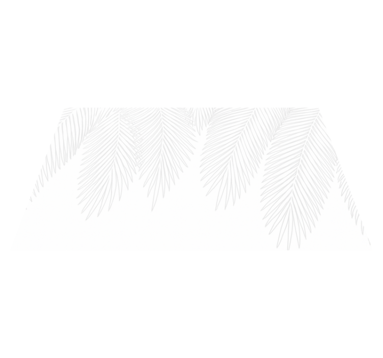 卧室乙烯基地毯中性棕榈 - TenStickers