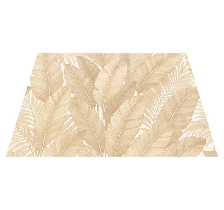 卧室乙烯基地毯柔和植物风格 - TenStickers