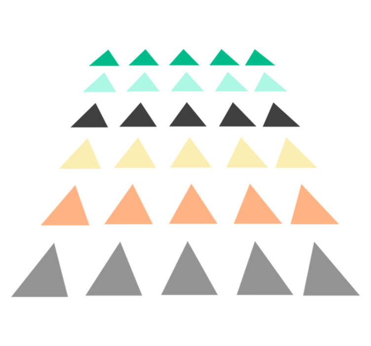 乙烯基地毯几何30个小三角形婴儿装 - TenStickers