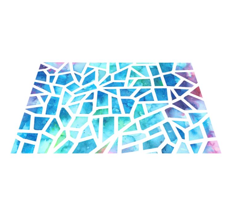 乙烯基地毯几何水彩三角玻璃马赛克 - TenStickers