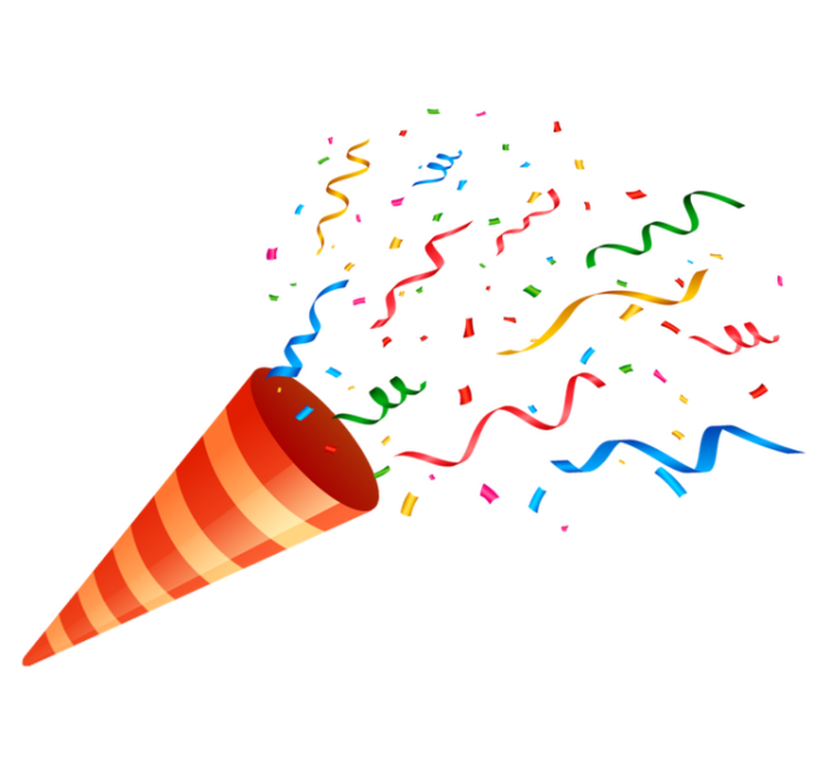 乙烯基地毯几何庆祝彩屑 - TenStickers