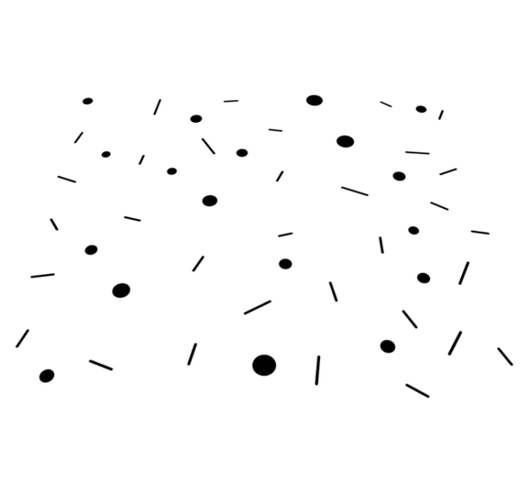 乙烯基地毯几何圆形与线条彩带 - TenStickers