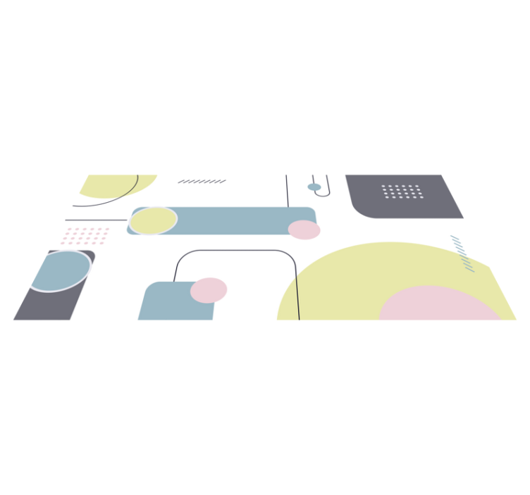 乙烯基地毯几何粉色几何背景 - TenStickers