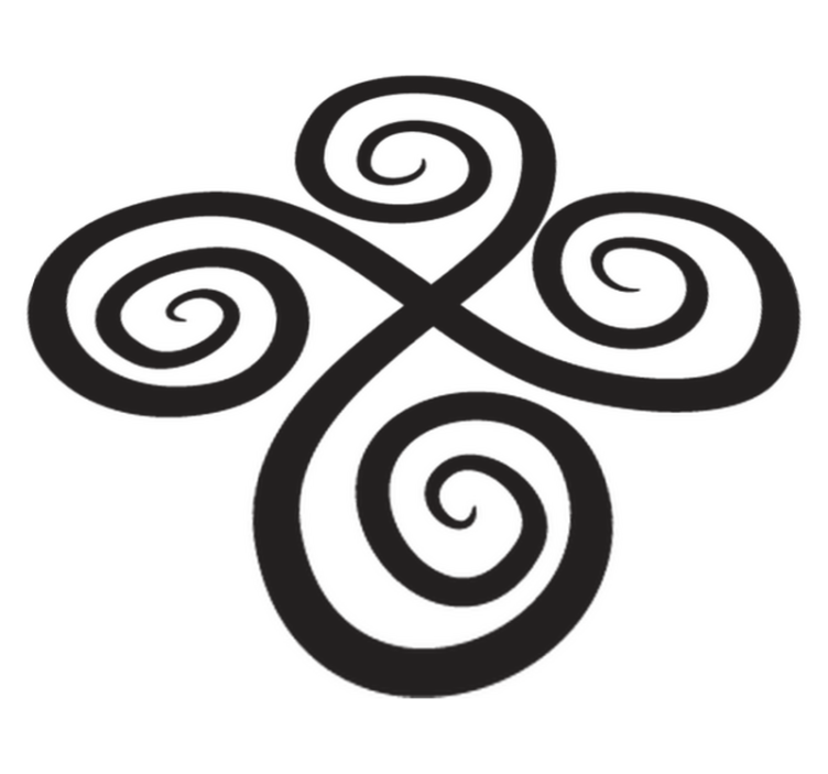 乙烯基地毯几何优雅旋转元素 - TenStickers