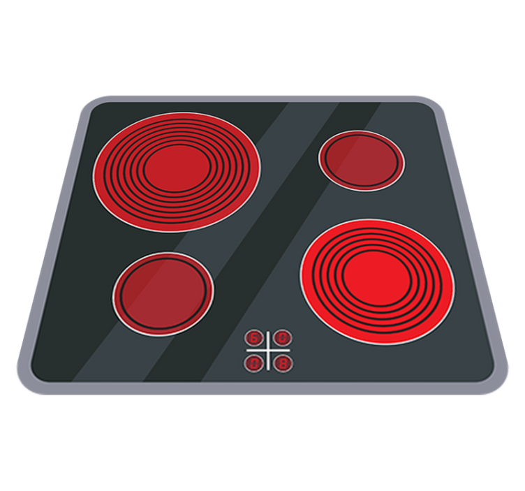 乙烯基地毯 儿童 厨房陶瓷玻璃 - TenStickers