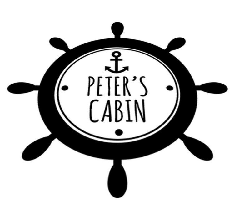 乙烯基地毯 儿童 带名字的舵 - TenStickers