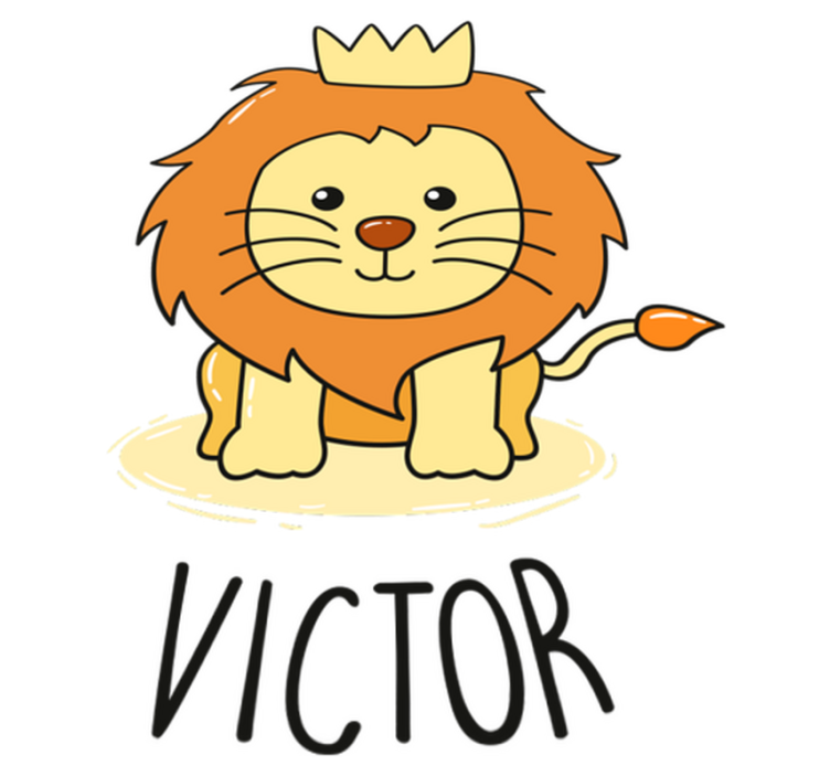 乙烯基地毯 儿童 小狮子图案 - TenStickers