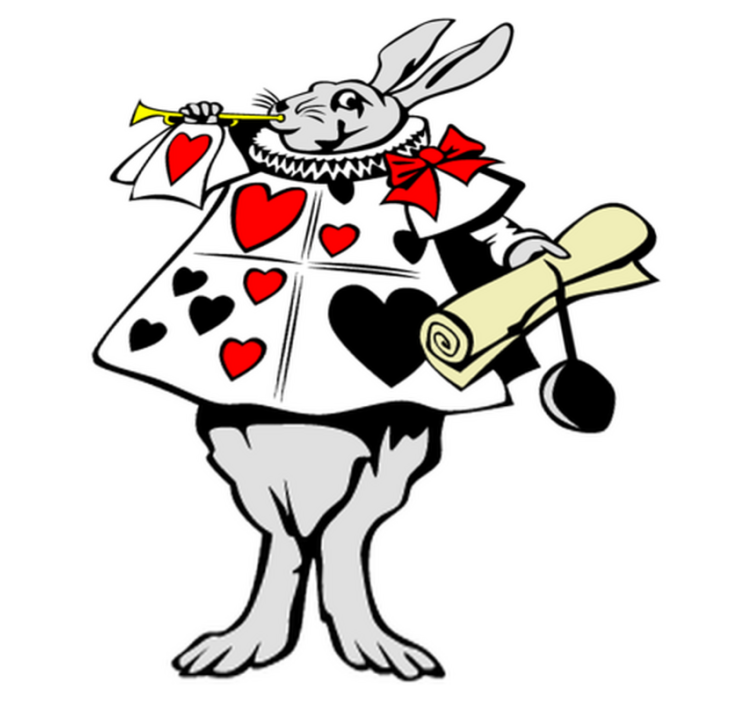 乙烯基地毯 儿童 梦幻兔子 - TenStickers