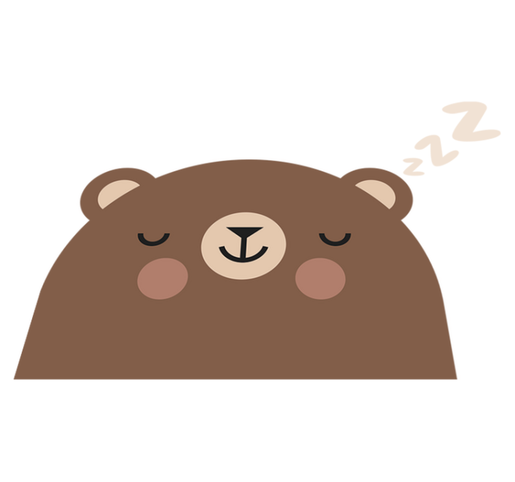 乙烯基地毯 儿童 儿童床用熊玩偶 - TenStickers