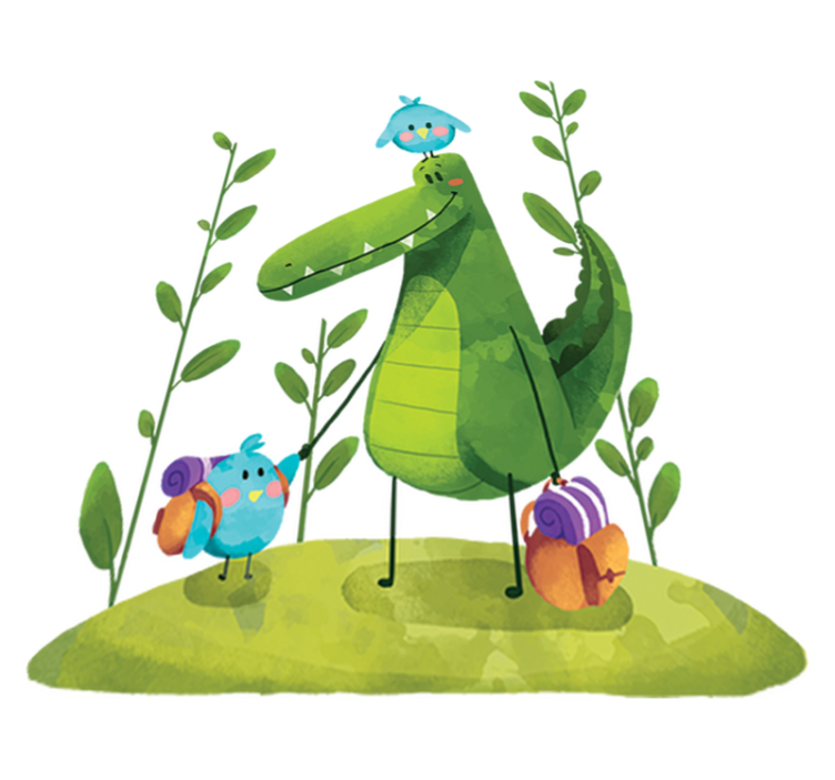 乙烯基地毯 儿童 沼泽小伙伴 - TenStickers