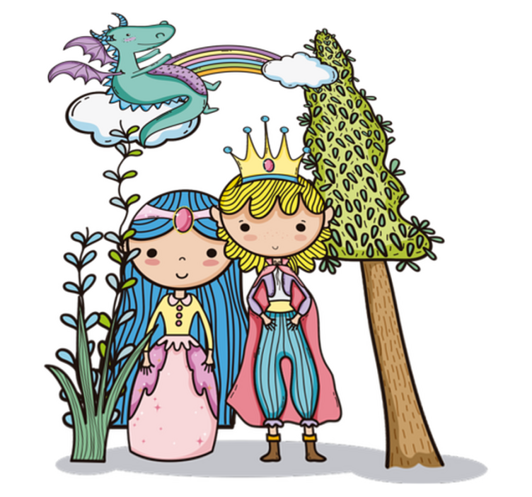 乙烯基地毯 儿童 魔法世界 - TenStickers