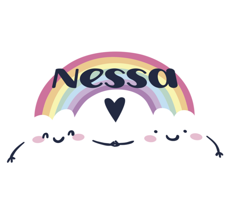 乙烯基地毯 儿童 个性化彩虹设计 - TenStickers