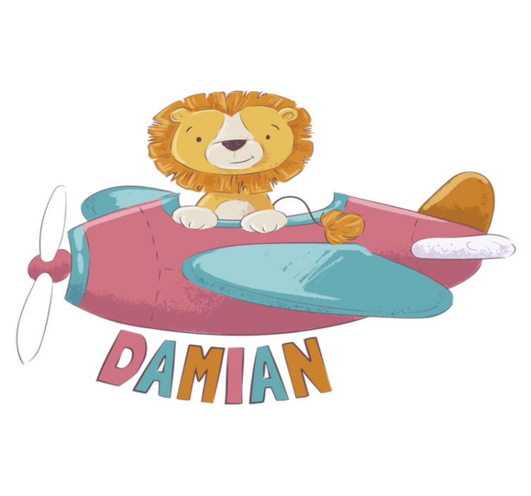 乙烯基地毯 儿童 名字狮子 - TenStickers