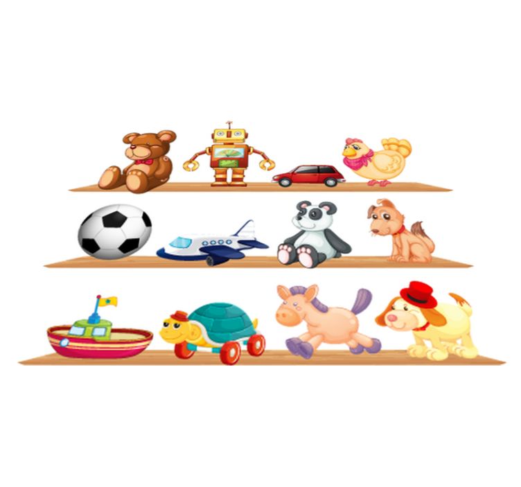 乙烯基地毯 儿童 玩具架 - TenStickers