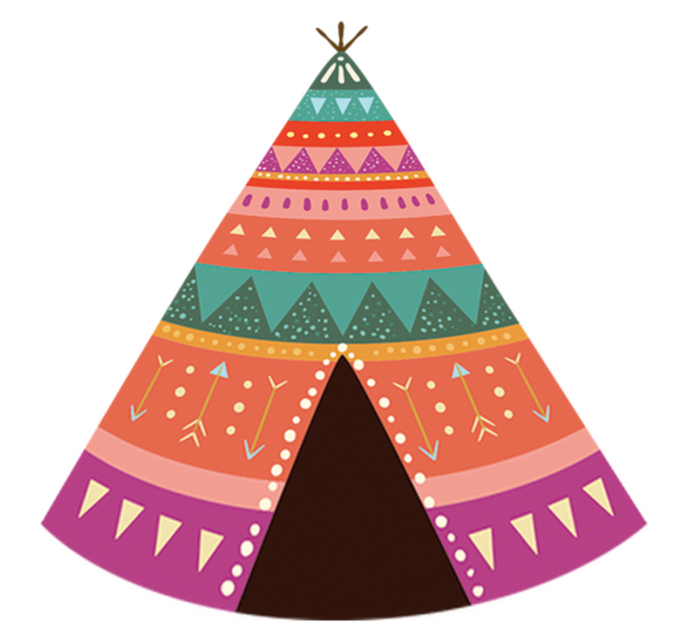 乙烯基地毯 儿童 印度商店床头板 - TenStickers