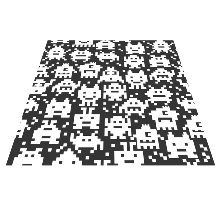 乙烯基地毯 儿童 视频游戏怪物 - TenStickers