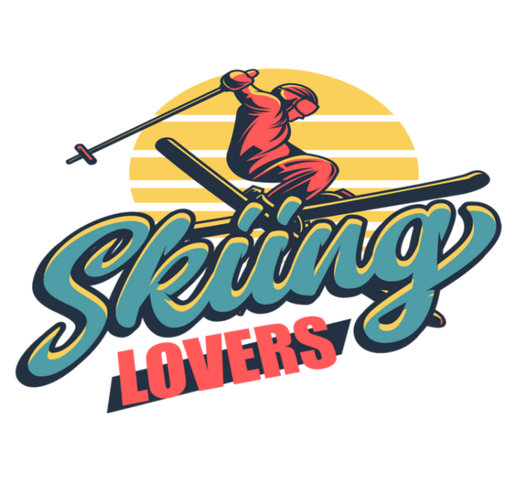 卧室乙烯基地毯适合滑雪爱好者使用 - TenStickers