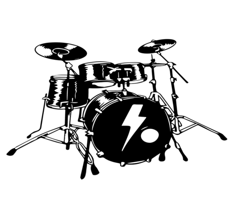 卧室乙烯基地毯电池在白色背景上 - TenStickers