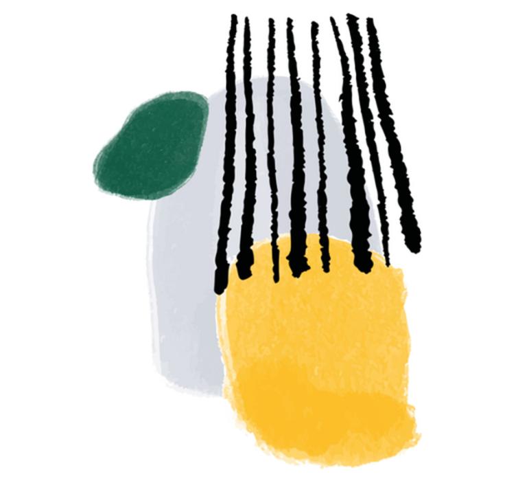 卧室乙烯基地毯，rianning抽象艺术设计 - TenStickers