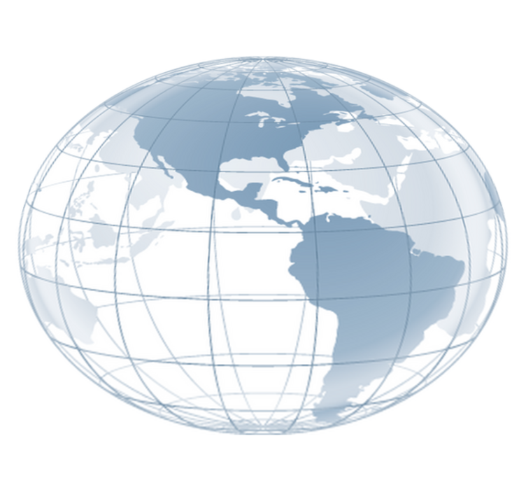 卧室乙烯基地毯蓝色美国地图 - TenStickers