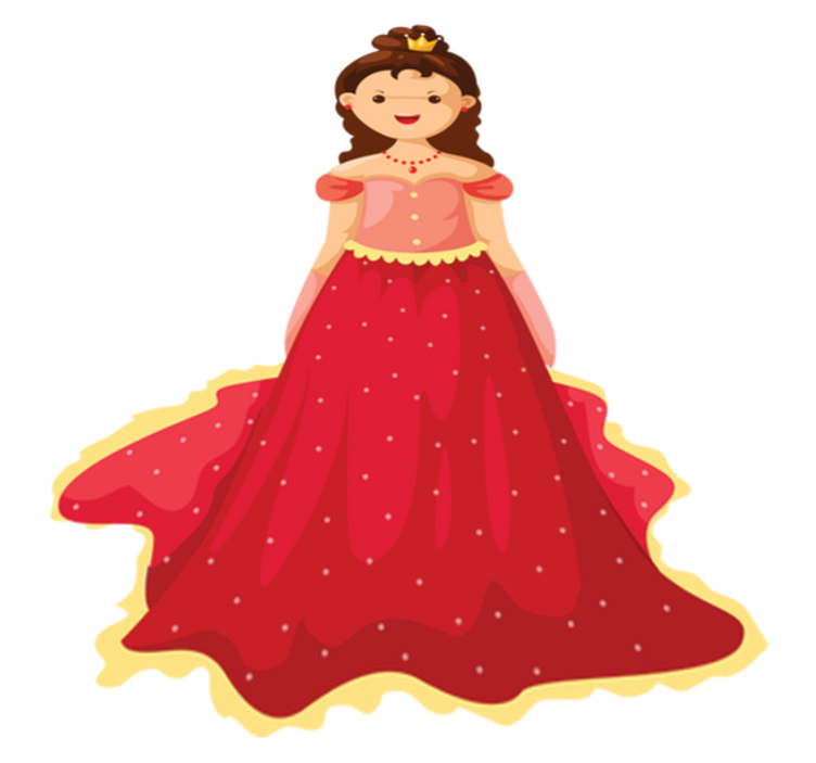 乙烯基地毯 儿童 女王插图 - TenStickers