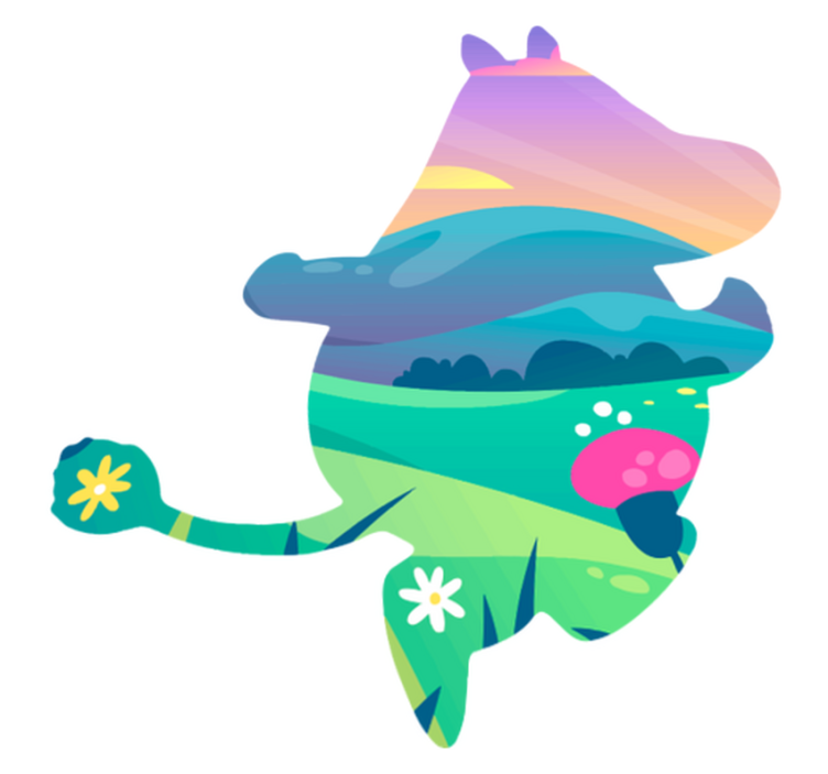 乙烯基地毯 儿童 穆明世界 - TenStickers