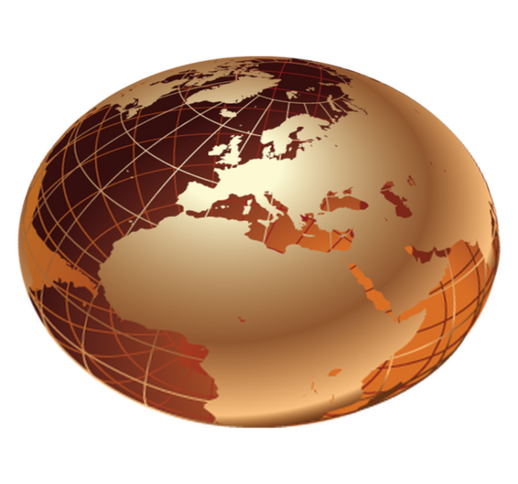 乙烯基地毯 黄金世界乙烯基地板 欧洲 - TenStickers