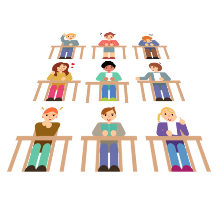 乙烯基地毯 儿童 学生课桌贴纸收藏 - TenStickers