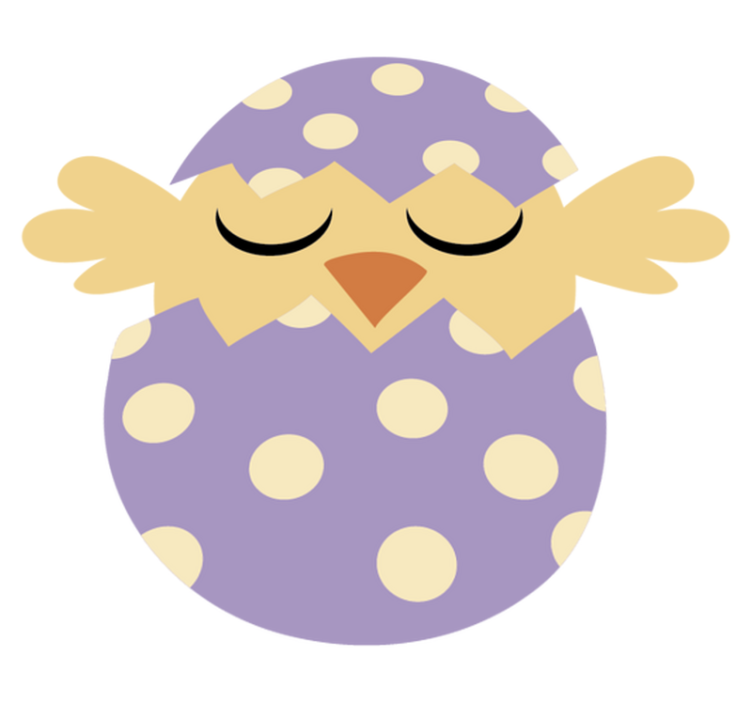 乙烯基地毯 儿童 复活节小鸟 - TenStickers