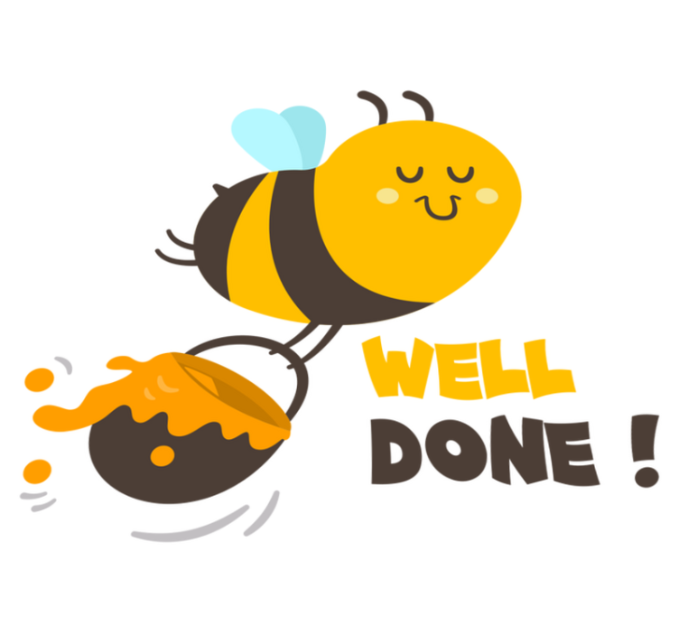 乙烯基地毯 儿童 忙碌的小蜜蜂做得好 - TenStickers