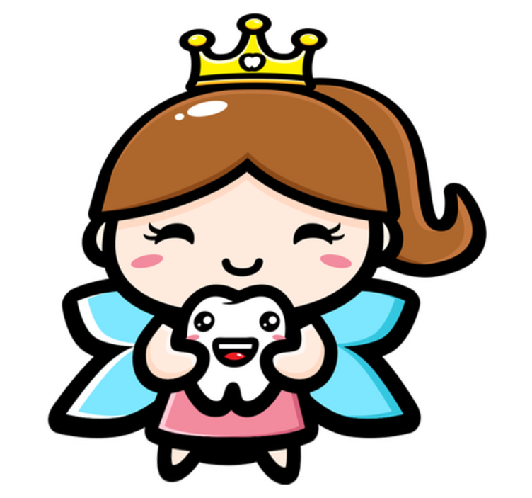 乙烯基地毯 儿童 可爱设计牙仙子 - TenStickers