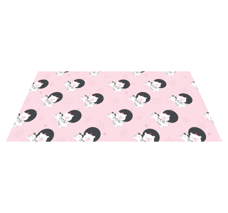 乙烯基地毯 儿童 小鹿与熊家具 - TenStickers