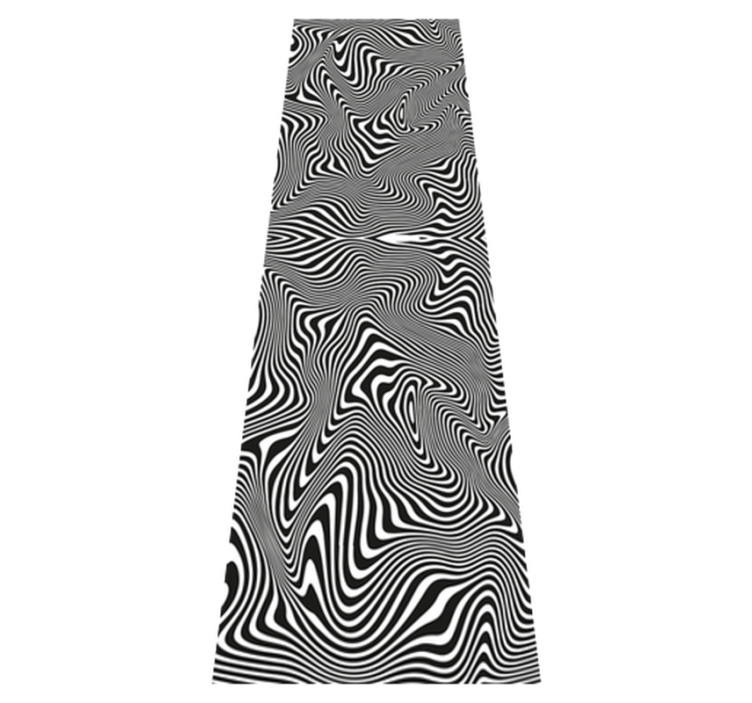 乙烯基地毯浴室斑马3d效果淋浴 - TenStickers