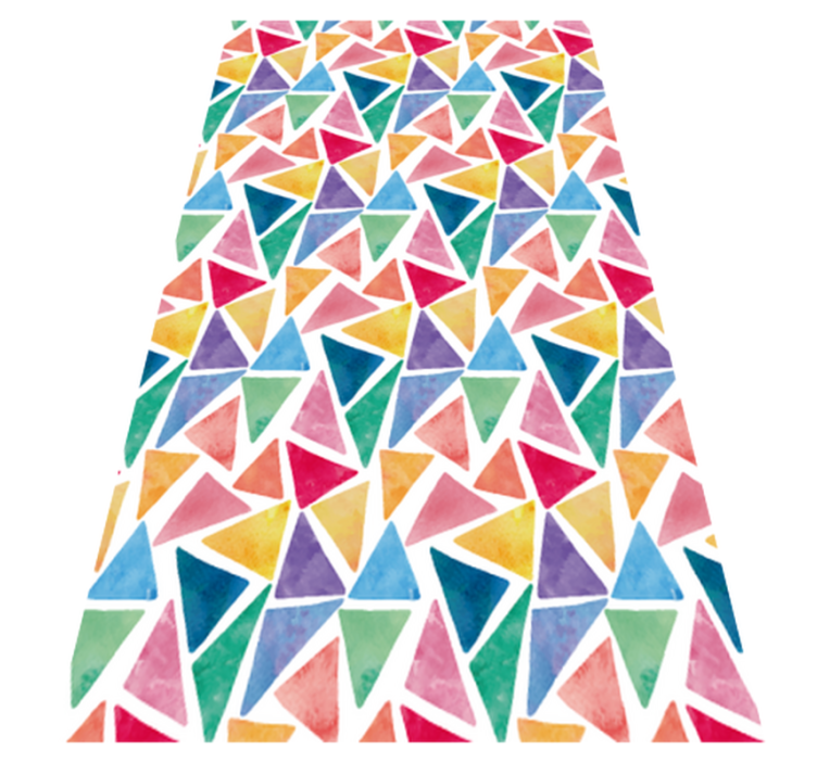 乙烯基厨房地毯几何图案厨房柜地板革 - TenStickers