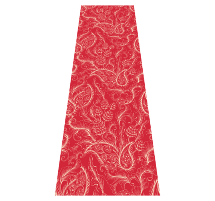 乙烯基厨房地毯佩斯利图案冰箱贴 - TenStickers