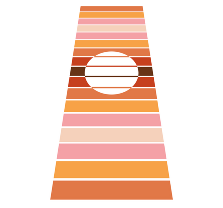 乙烯基厨房地毯 70年代阳光冰箱 - TenStickers