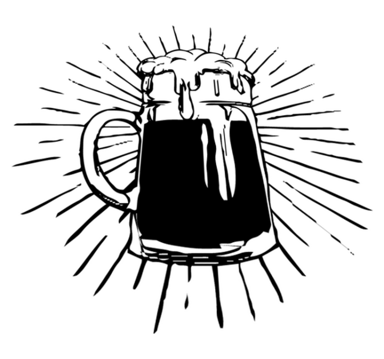 乙烯基厨房地毯啤酒灯设计 - TenStickers