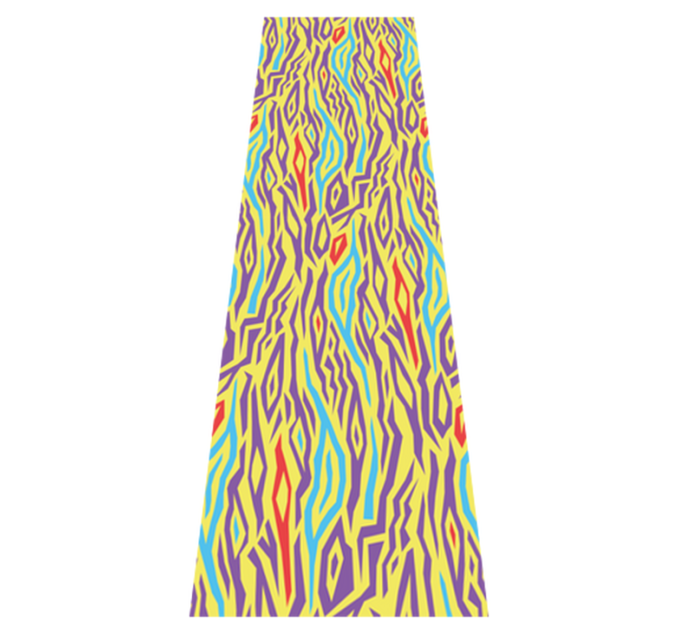 乙烯基厨房地毯复古斑马动物纹冰箱 - TenStickers