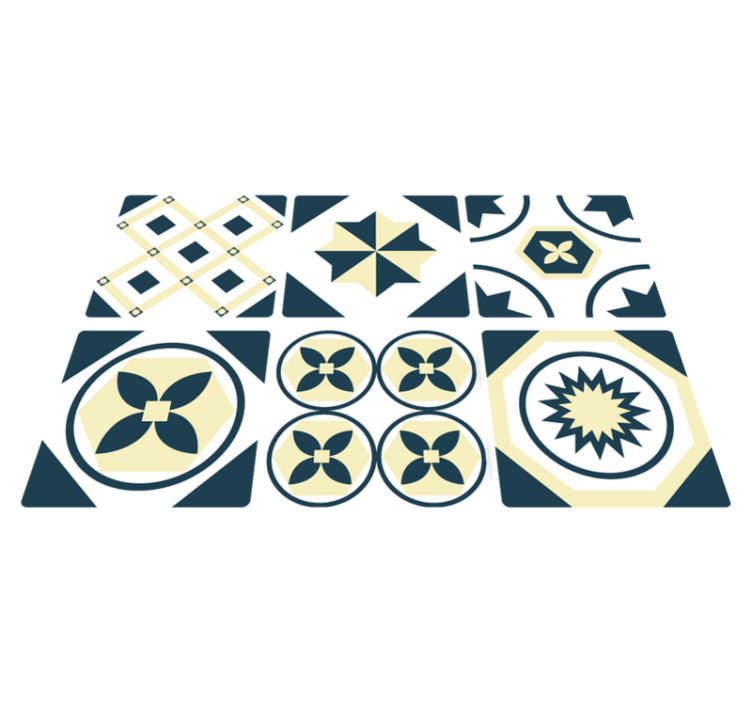 乙烯基厨房地毯阿利昂萨瓷砖 - TenStickers