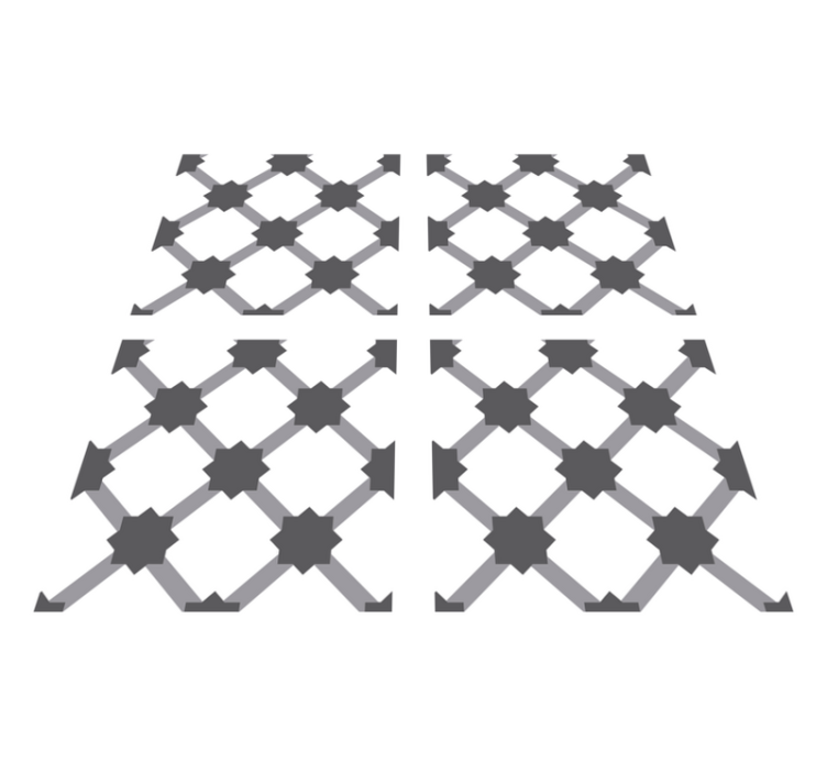 乙烯基厨房地毯复古葡萄牙瓷砖贴纸 - TenStickers
