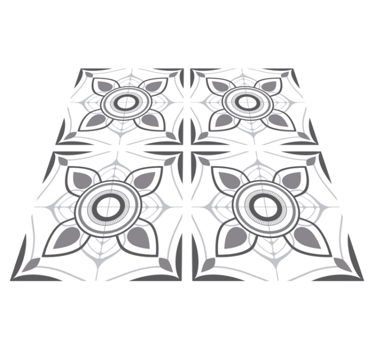 乙烯基厨房地毯葡萄牙瓷砖贴纸简单 - TenStickers