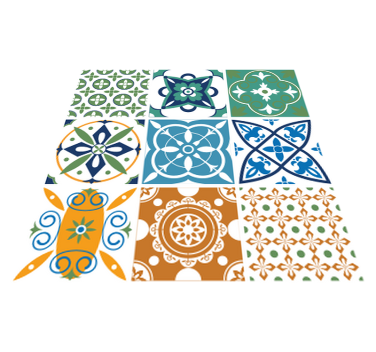 乙烯基厨房地毯瓷砖混合款式 - TenStickers