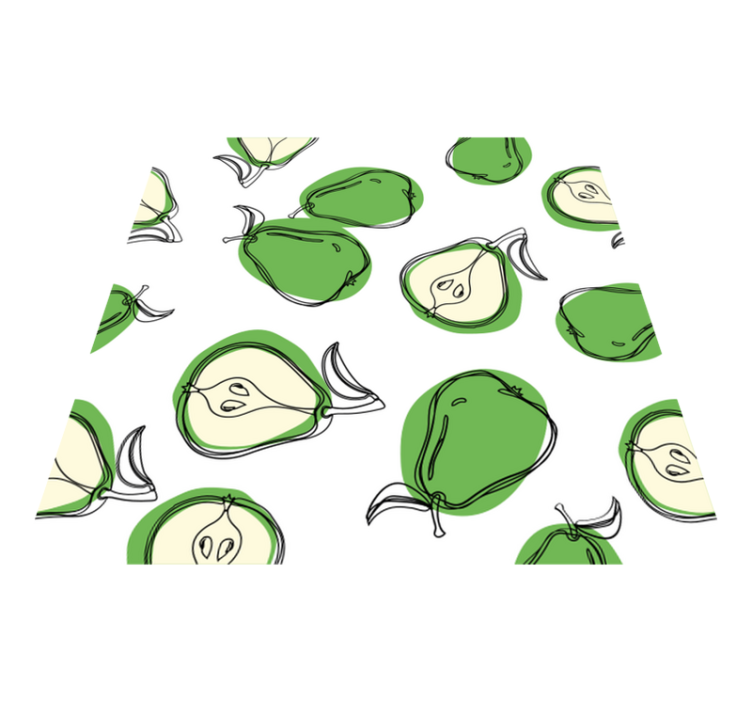 乙烯基厨房地毯梨子厨房贴纸瓷砖 - TenStickers