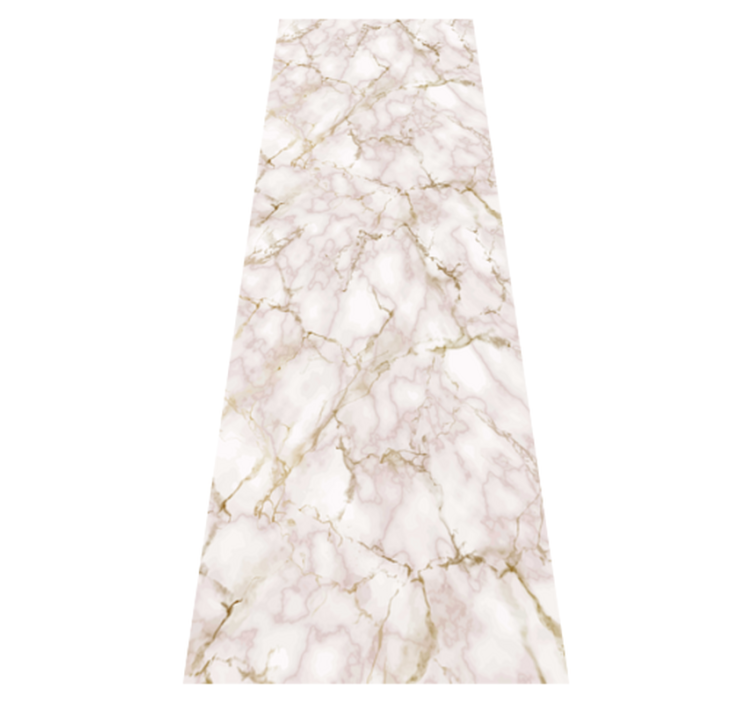 乙烯基厨房地毯粉色大理石 - TenStickers