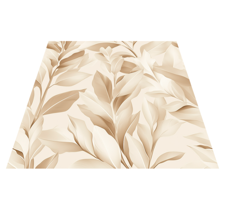 乙烯基厨房地毯米色图案设计 - TenStickers