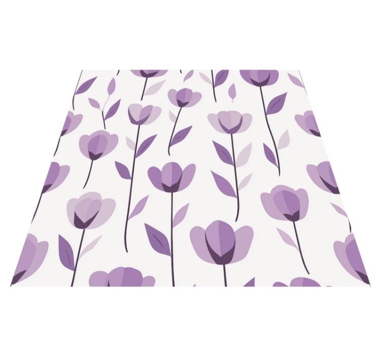 乙烯基厨房地毯花卉印花设计 - TenStickers