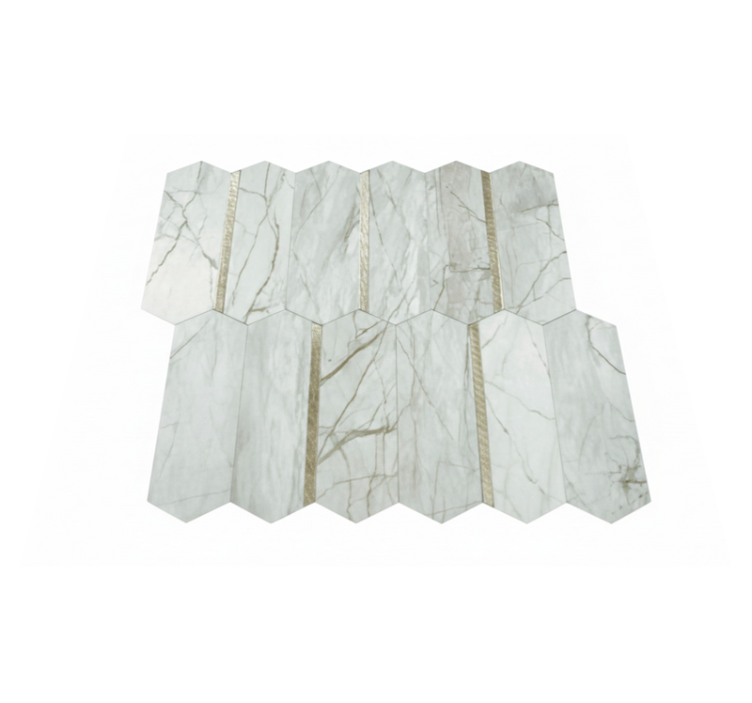 乙烯基厨房地毯时尚大理石设计 - TenStickers