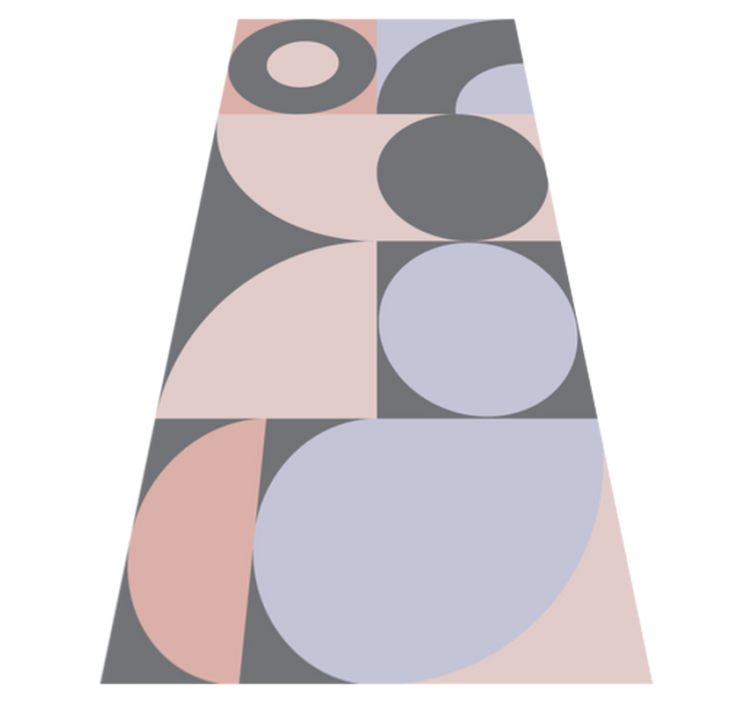 乙烯基厨房地毯几何圆形图案 - TenStickers