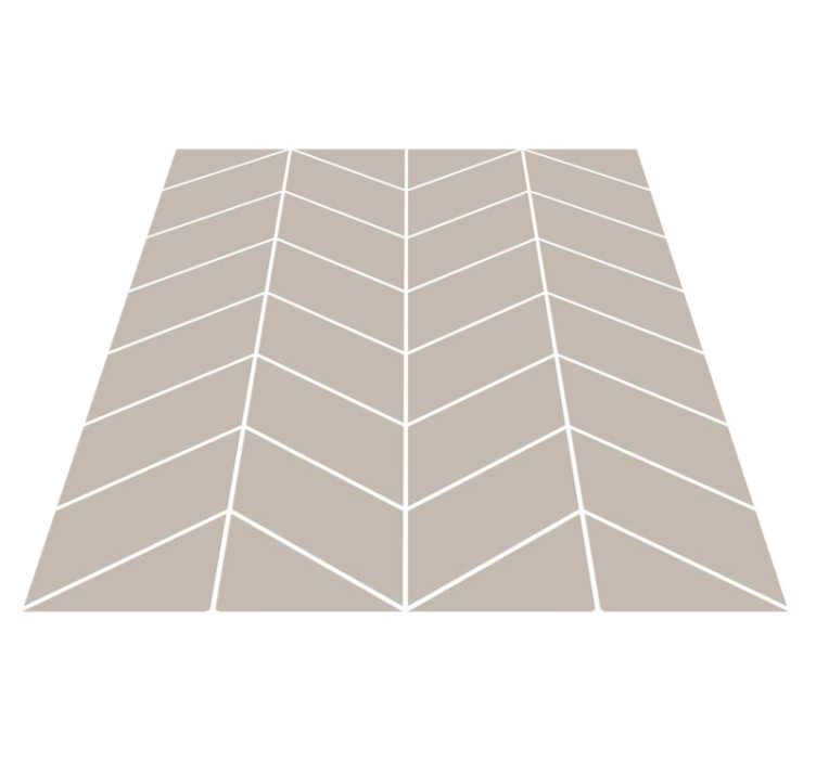 乙烯基厨房地毯北欧风格米白色 - TenStickers