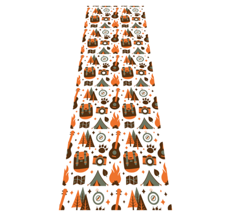 卧室乙烯基地毯 山峦承载木火 - TenStickers